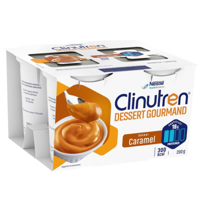 Yaourt hyperprotéiné Clinutren Dessert Gourmand caramel
