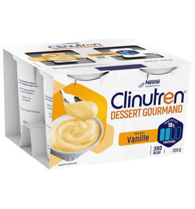 Yaourt hyperprotéiné Clinutren Dessert Gourmand vanille