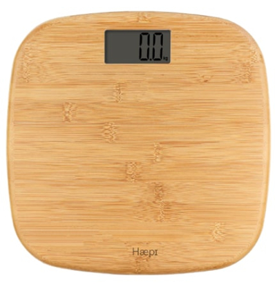 Pèse personne électronique Hi-Woody Haepi bambou