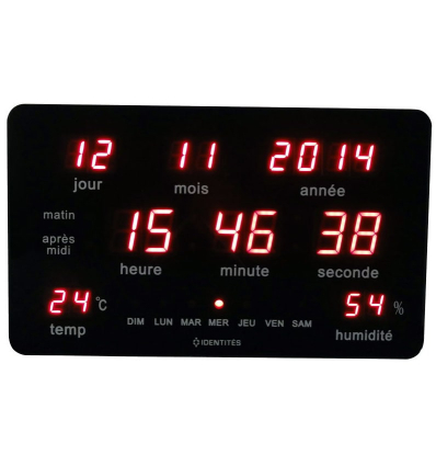 Horloge calendrier numérique Stimled