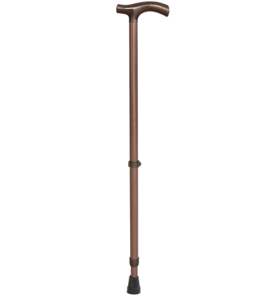 Canne de marche T Maginot dural réglable bronze herdegen