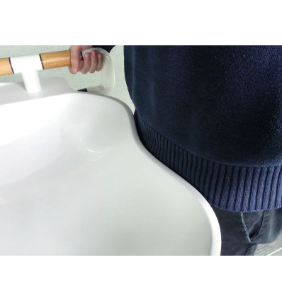 Lavabo avec miroir réglable en hauteur