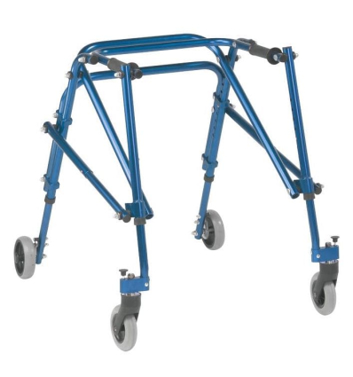 Déambulateur enfant 4 roues Nimbo taille 3 bleu marine