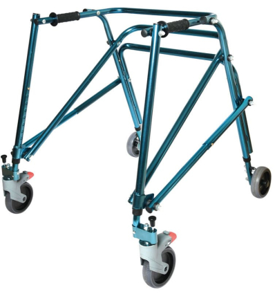 Déambulateur enfant 4 roues Nimbo taille 4 bleu clair