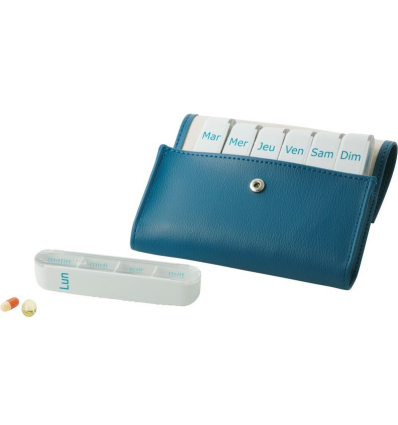 Pilulier semainier Pilbox Liberty bleu