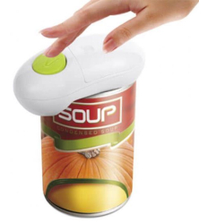 Ouvre boite électrique blanc pour boîtes de conserve