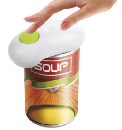 Ouvre boite électrique blanc pour boîtes de conserve
