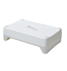Marche pied pour baignoire inversable blanc