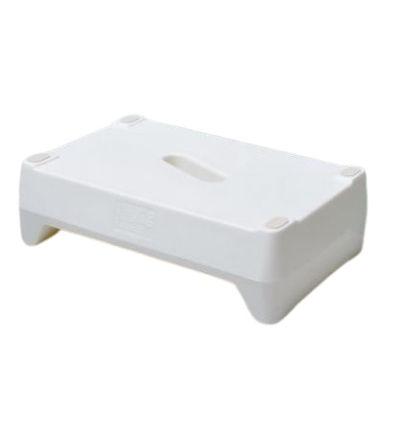 Marche pied pour baignoire inversable blanc