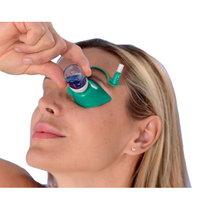Aide verseur de gouttes pour les yeux