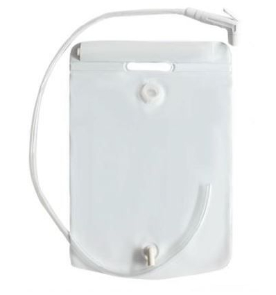 Poche de douche portable médicale blanche