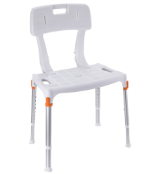Chaise de douche réglable Capri avec poignées