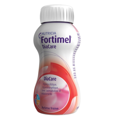 Boisson nutritionnelle Fortimel DiaCare Nutricia fraise