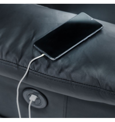 Téléphone en charge sur le fauteuil releveur 1 moteur massant et chauffant