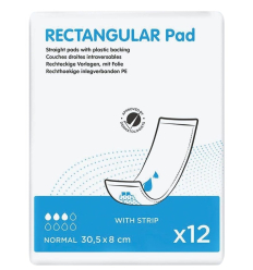 Protection droite intraversable ID Rectangular Pad Normal Ontex