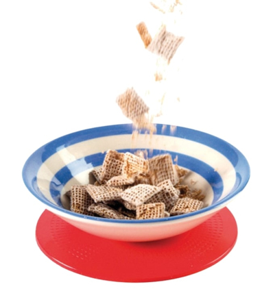 Set de table antidérapant rond Dycem rouge