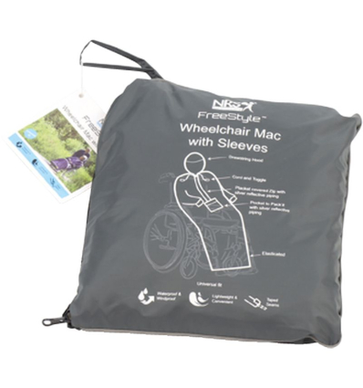 Cape de pluie complète pour fauteuil roulant