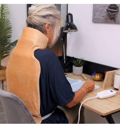 Coussin chauffant dos et nuque électrique