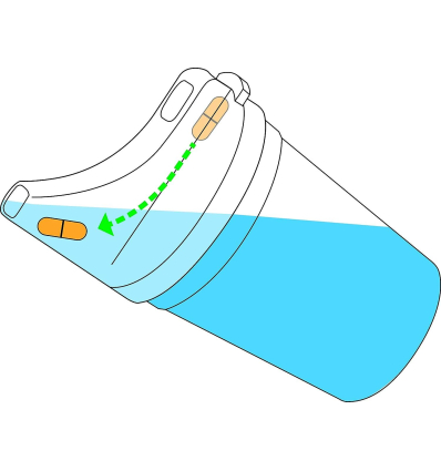 Gobelet avale pilule