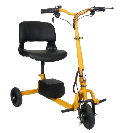 Trottinette électrique 3 roues pour handicapé ID Loisir orange
