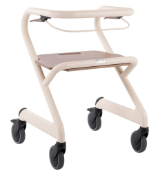 Déambulateur d'intérieur 4 roues Saljol ivoire nacré