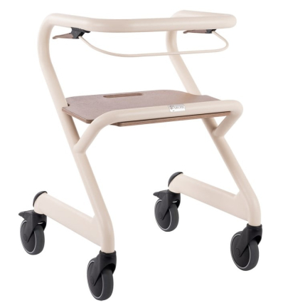 Déambulateur d'intérieur 4 roues Saljol ivoire nacré