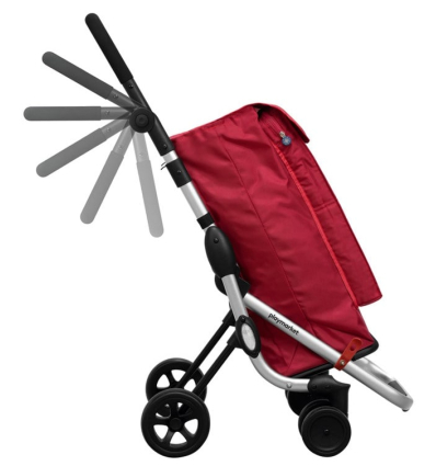 Chariot de courses 4 roues à pousser Go Up avec poignée réglable