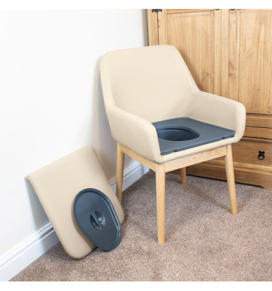 Fauteuil percé de toilette Elégance pour personne âgée