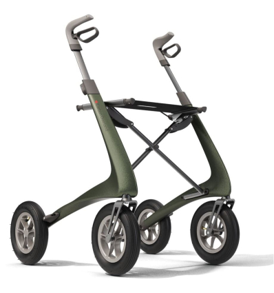 Déambulateur 4 roues léger Carbon Overland vert