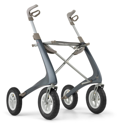 Déambulateur 4 roues léger Carbon Overland bleu