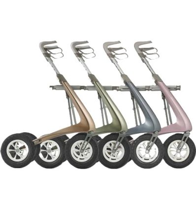 Déambulateur 4 roues léger Carbon Overland en 4 coloris