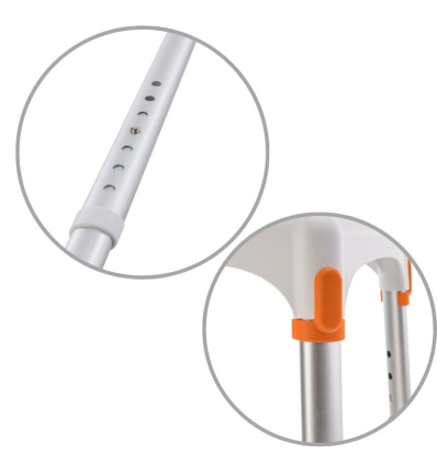 Tabouret de douche rond Capri réglable en hauteur