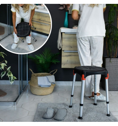 Tabouret de douche rond Capri