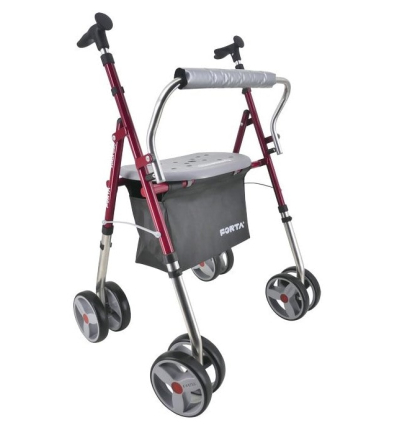 Déambulateur 4 roues léger Koala Giro rouge