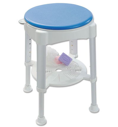 Tabouret de douche pivotant