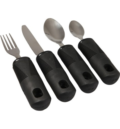 Set de 4 couverts ergonomiques antidérapants