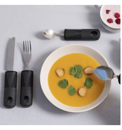 Set de 4 couverts ergonomiques antidérapants