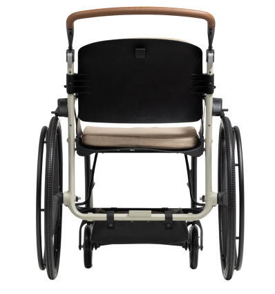 Chaise roulante handicapée pliable Zoof beige