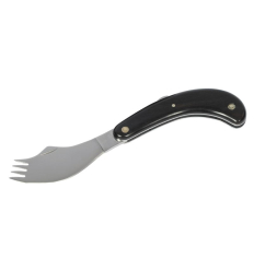 Couteau fourchette pliant noir