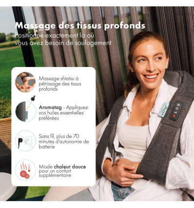 Ceinture massante et chauffante cou épaules Zen Matterhorn