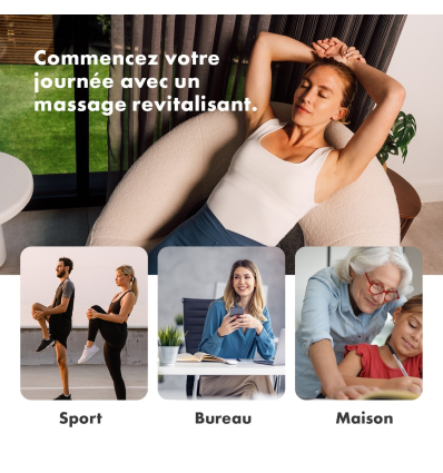 Coussin chauffant et massant dos Zen Denali massage