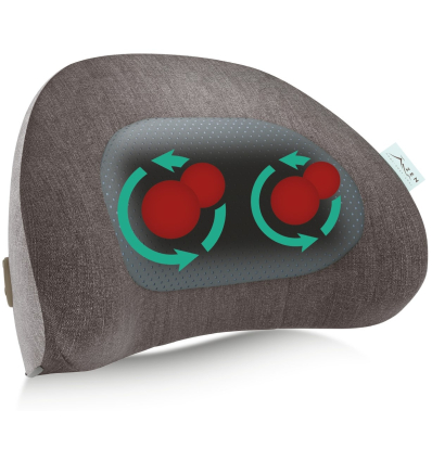 Coussin chauffant et massant dos Zen Denali avec 2 têtes de massage