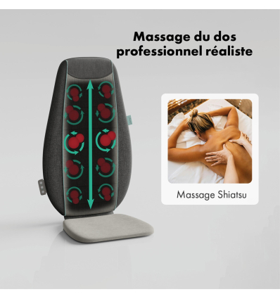 Siège massant et chauffant Shiatsu Zen Etna massage professionnel