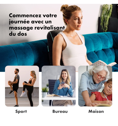 Siège massant et chauffant Shiatsu Zen Etna