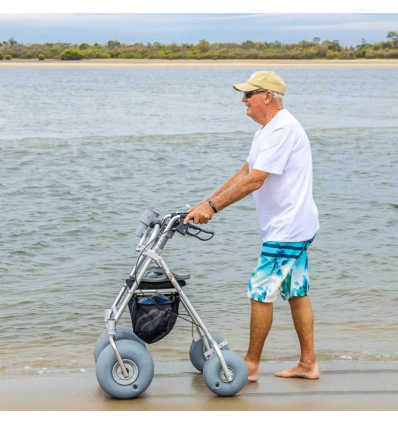 Déambulateur 4 roues tout terrain pour la plage Wheeleez AccessWalk dans le sable