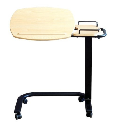 Table de lit roulante médicalisé Tasmanie 2 plateaux