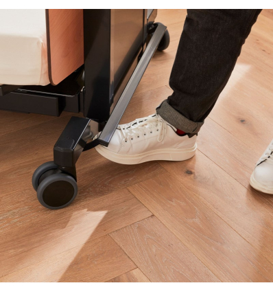 Lit médicalisé électrique 1 personne rotatif et releveur Orbit freins