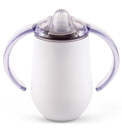 Tasse à bec verseur ergonomique 2 anses en inox