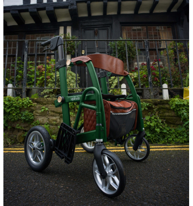 Déambulateur chaise roulante 2 en 1 pliable Glide Mobio