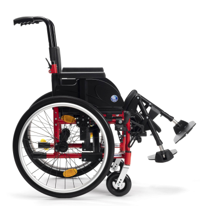 Fauteuil roulant enfant dossier fixe Eclips X2 Kids Vermeiren rouge